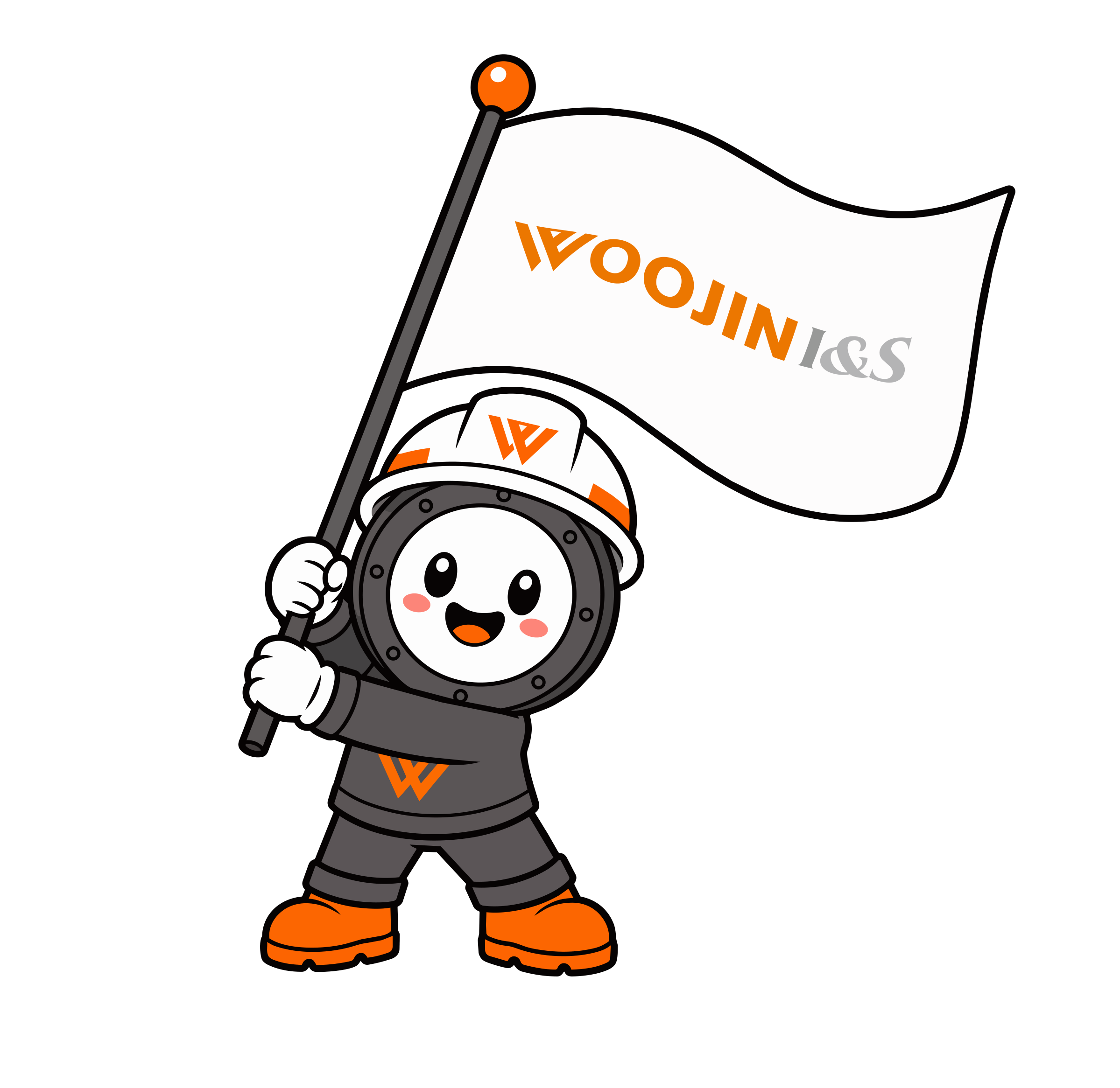 WOOJIN I&S 깃발을 든 우지